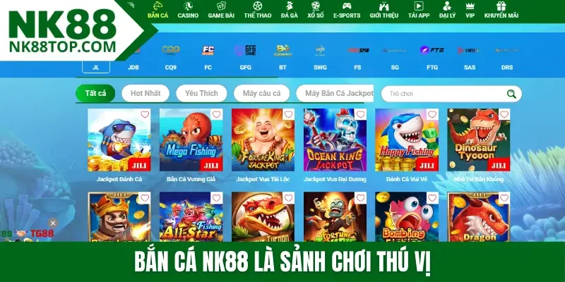 Bắn cá NK88 là sảnh chơi thú vị